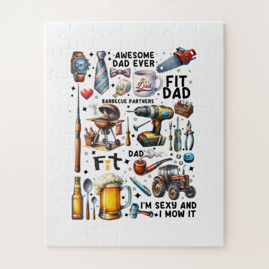 Bester Vater je Puzzle (Vertikal)