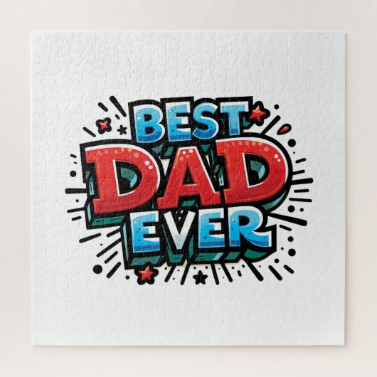 Bester Vater je Puzzle (Vertikal)