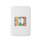 Bester Vater je Rabbit niedlicher Hase Badematte (Vorderseite Vertikal)
