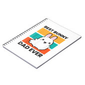 Bester Vater je Rabbit niedlicher Hase Notizblock (Linke Seite)