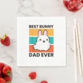 Bester Vater je Rabbit niedlicher Hase Serviette (Beispiel)