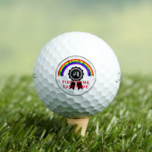 Bester Vater je Rainbow Golf Balls HAMbWG Golfball (Insitu T-Shirt)