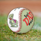 Bester Vater je Red Black Baby Boy Dinosaurier Baseball