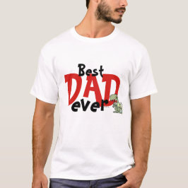 Bester Vater je Red Black Text Baby Boy Vater's T-Shirt
