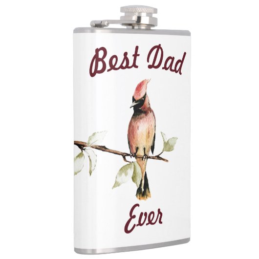 Bester Vater je Red Kardinal Flask Flachmann (Rechts)