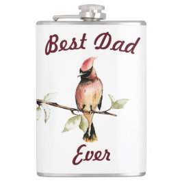 Bester Vater je Red Kardinal Flask Flachmann