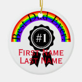 Bester Vater je Regenbogen Ornament HAMbWG (Vorne)