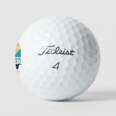Bester Vater je Retro Cooler Golfplatz Lover Golfball (Logo)