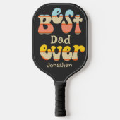 Bester Vater je Retro Pickleball Schläger (Vorderseite)