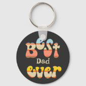 Bester Vater je Retro Schlüsselanhänger (Vorderseite)