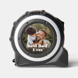 Bester Vater je Retro-Text-Foto Maßband