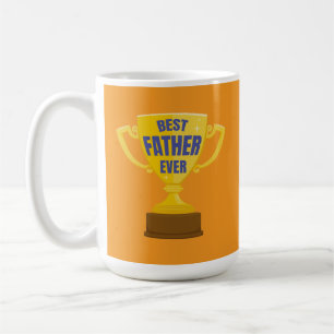 Bester Vater je Retro Trophäe Cup für Vater farben Kaffeetasse