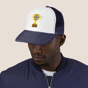 Bester Vater je Retro Trophäe Cup für Vater farben Truckerkappe