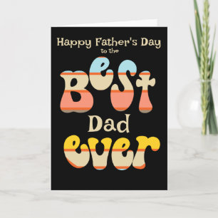 Bester Vater je Retro Vatertag Feiertagskarte