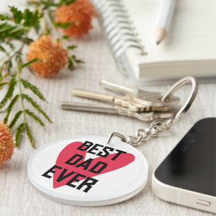 Bester Vater je rosa Herztag Vatertag Schlüsselanhänger