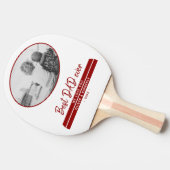Bester Vater je Rot Modernes Foto des Niedlichen V Tischtennis Schläger (Seitenansicht)