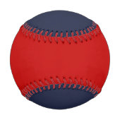 Bester Vater je rot und blau Baseball (Rückseite)