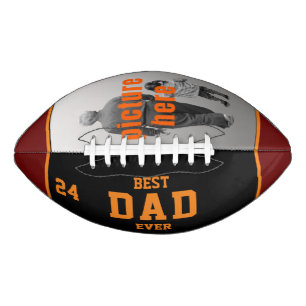 Bester Vater je Rote Orangen Schwarzes benutzerdef Football