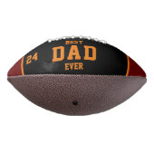 Bester Vater je Rote Orangen Schwarzes benutzerdef Football (Gedreht 270)