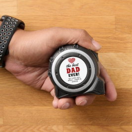 Bester Vater je Rotes Herz Vatertag 2 Foto Maßband