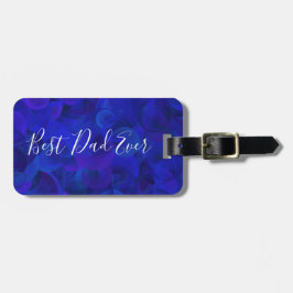 Bester Vater je Royal Blue Einzigartiges Vatertag Gepäckanhänger