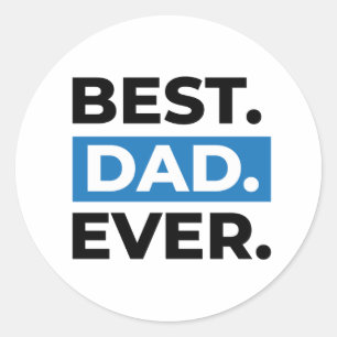 Bester Vater je Runder Aufkleber