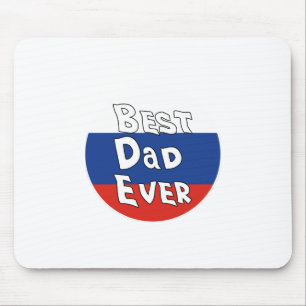 Bester Vater je Russland Flagge Mousepad