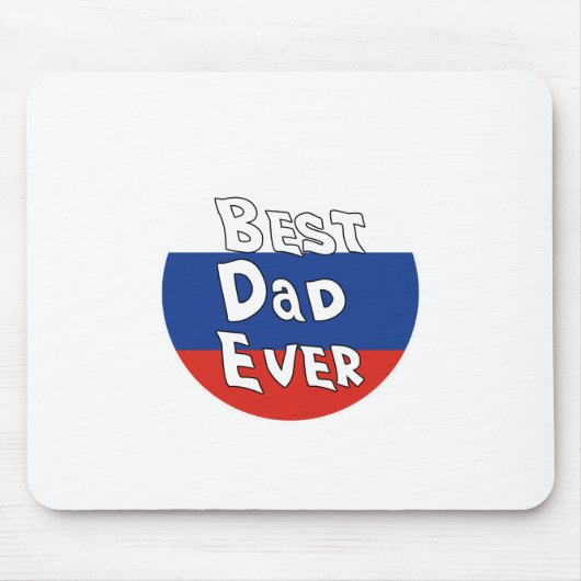 Bester Vater je Russland Flagge Mousepad (Vorne)