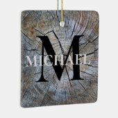 Bester Vater je Rustikal bedrückte Baumrinde Keramikornament (Rechts)