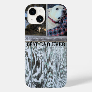 Bester Vater je rustikal bedrücktes Holz hinzufüge Case-Mate iPhone 14 Hülle