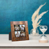 Bester Vater je rustikal dunkelholz Getreide Vater Fotoplatte (InSitu)