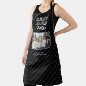 Bester Vater je Schwarz Benutzerdefiniertes Foto K Schürze (InSitu)