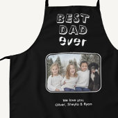 Bester Vater je Schwarz Benutzerdefiniertes Foto K Schürze