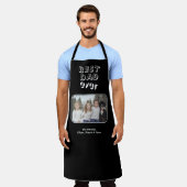 Bester Vater je Schwarz Benutzerdefiniertes Foto K Schürze (Getragen)