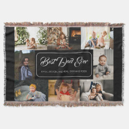 Bester Vater je Schwarz Collage Moderne Decke