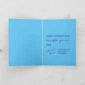 Bester Vater je Schwarz-Weiß-FotoCollage Karte (Innenseite)