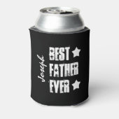Bester VATER je Schwarz-weiß Stars Individuelle Na Dosenkühler (Kanne Rückseite)