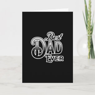 Bester Vater je Schwarz-Weiß-Vatertag Karte