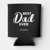 Bester Vater je Schwarz-weiße Typografie Personali Dosenkühler (Vorderseite)