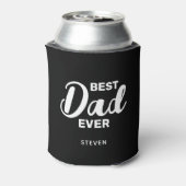 Bester Vater je Schwarz-weiße Typografie Personali Dosenkühler (Kanne Rückseite)