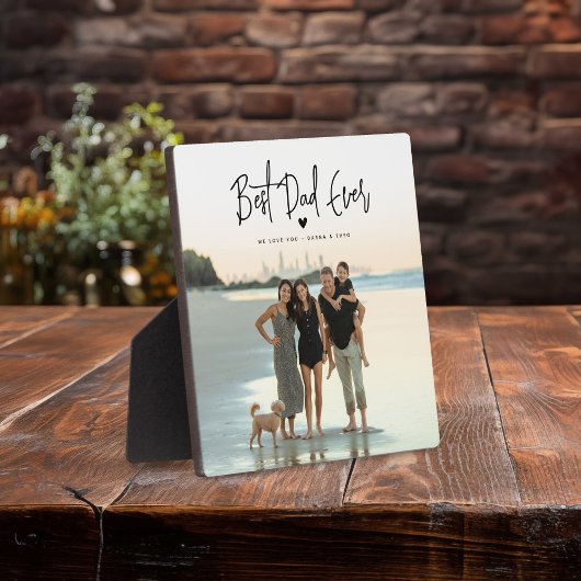 Bester Vater je Script-Foto Fotoplatte