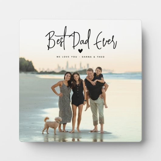 Bester Vater je Script-Foto Fotoplatte (Vorderseite)