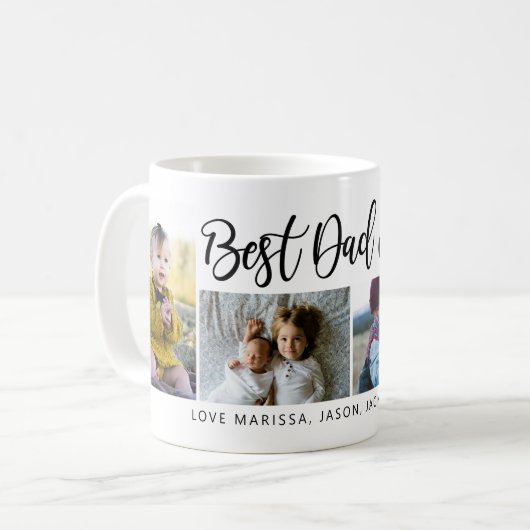 Bester Vater je Script-Tasse Kaffeetasse (Vorderseite Links)
