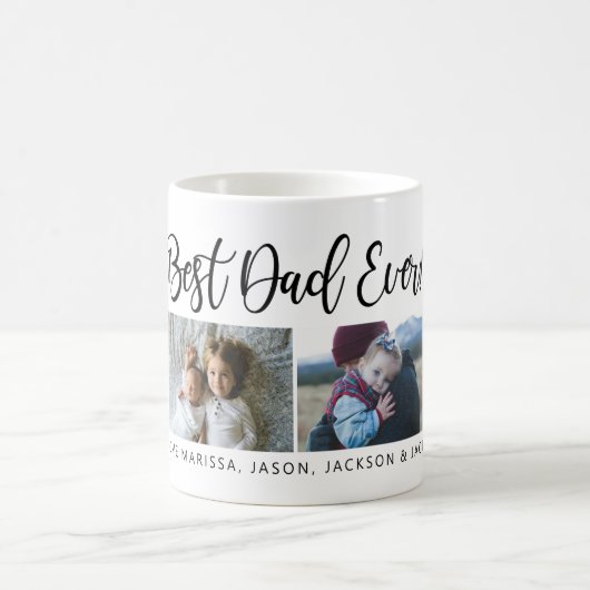 Bester Vater je Script-Tasse Kaffeetasse (Mittel)