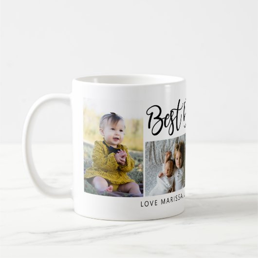 Bester Vater je Script-Tasse Kaffeetasse (Links)