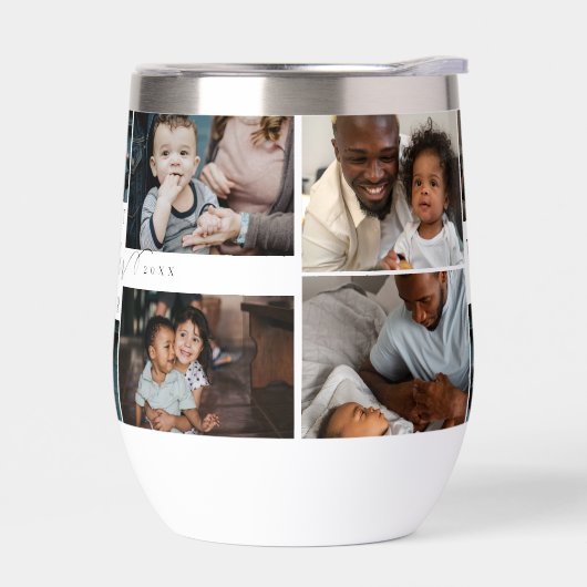 Bester Vater je Script Vatertag FotoCollage (Links)