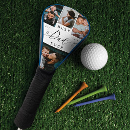 Bester Vater je Script Vatertag FotoCollage Golf Headcover