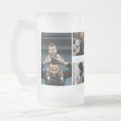 Bester Vater je Script Vatertag FotoCollage Mattglas Bierglas (Links)
