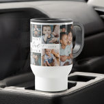 Bester Vater je Script Vatertag FotoCollage Reisebecher<br><div class="desc">Schick deinem Vater ein schönes personalisiertes Tagesgeschenk, das er schätzen wird. Spezielle personalisierte Familienkollage, um Ihre speziellen Fotos und Erinnerungen der Familie zu zeigen. Unser Design bietet ein Foto-Collage Grid Design mit "Best Vater Ever" entworfen in einer schönen handgeschriebenen schwarzen Skriptstil & Serif Text Pairing. Anpassung mit dem Jahr festgelegt....</div>