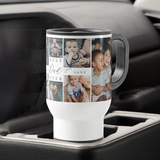 Bester Vater je Script Vatertag FotoCollage Reisebecher